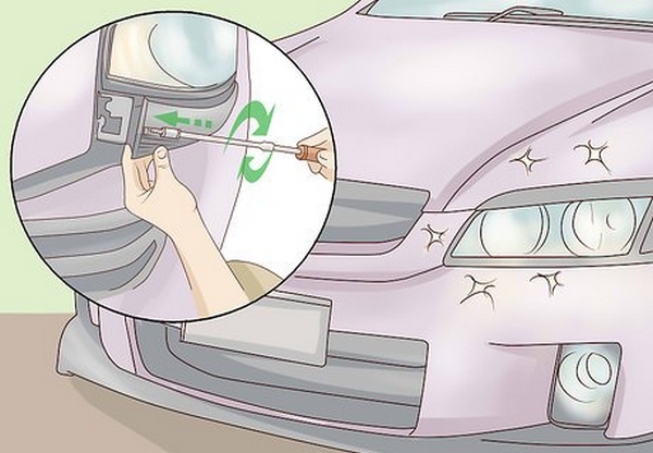 تعویض چراغ جلو سمند